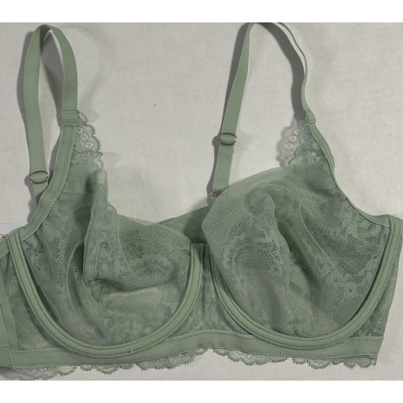 Skarlett Blue Women 38C Bra Intimates Feminine Romantic Underwire Balconette - Picture 5 of 9